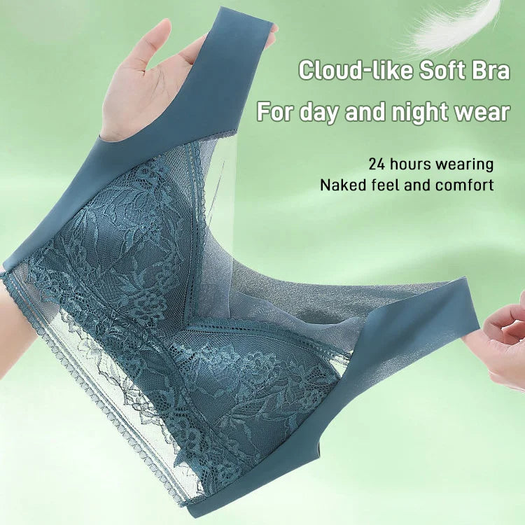 šBuy 2 get 1 FreešWIRELESS COMFORT LACE SILK PUSH UP BRA