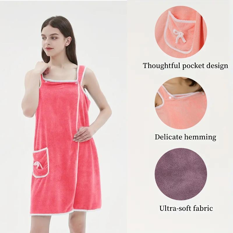 š„A Perfect Gift For Womenš„Women's Solid Color Coral Fleece Bathrobe