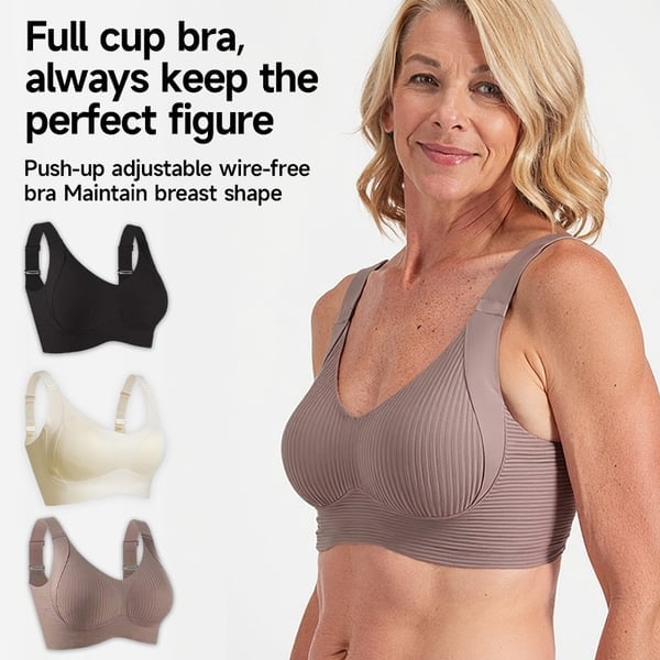 šLast Day Buy 1 Get 3 Packsš„šWomen's Ribbed Push Up Adjustable Wireless Bra