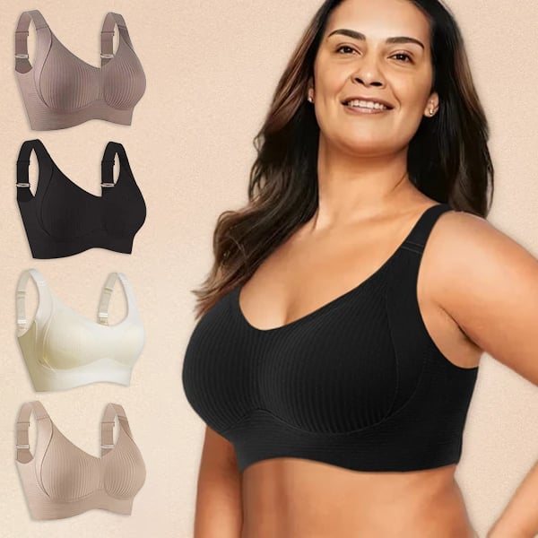 šLast Day Buy 1 Get 3 Packsš„šWomen's Ribbed Push Up Adjustable Wireless Bra