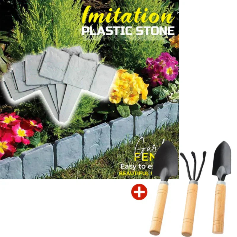 🏡 LIMITED-TIME 50% OFF! ✨ Imitation Stone Garden Fence – Realistic, Easy Install, Expandable 🌿