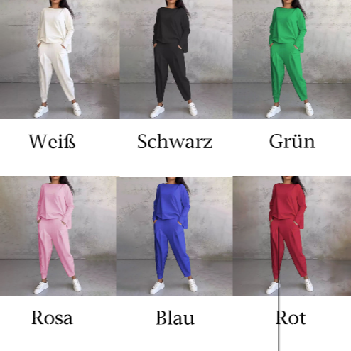 šøUp to 40% OFFš„Fashion, Casual āØLong sleeve round neck and pants 2-piece set