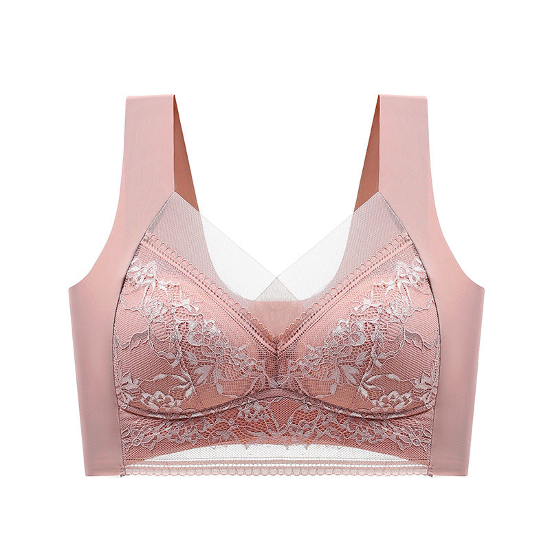 šBuy 2 get 1 FreešWIRELESS COMFORT LACE SILK PUSH UP BRA