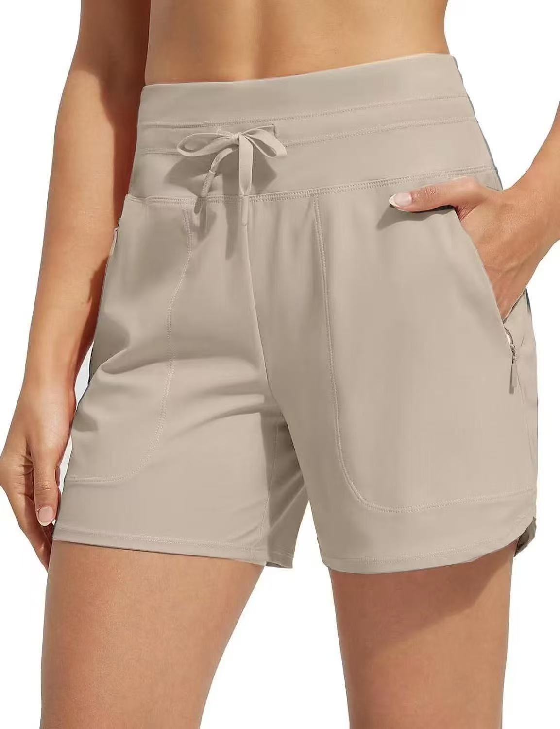 🌞NEW HOT SALE 60% OFF❄️Women's 5" Swim Board Shorts High Waisted Quick Dry Swimsuit Swimming Bottoms