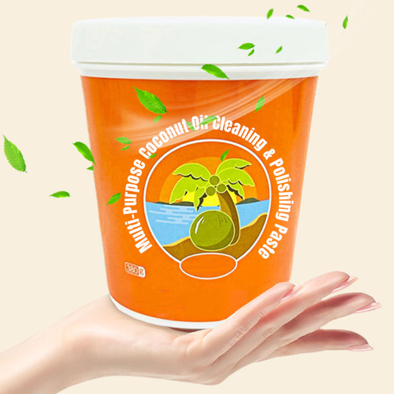 🔥Buy 2 Get 1 Free🔥Multi-Purpose Coconut Oil Cleaning & Polishing Paster 🌿✨