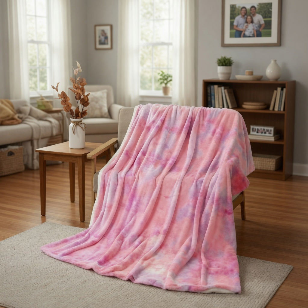 ❄️SUMMER HOT SALE 50% OFF🌀 Ultra-Soft Tie-Dye Plush Throw Blanket