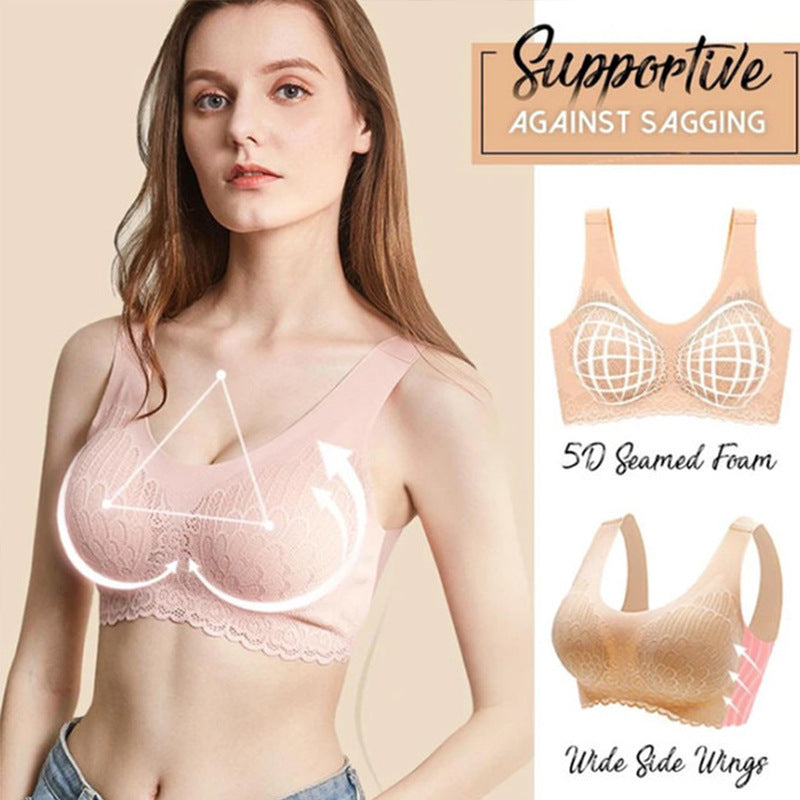 šNatural Latex Lifting Seamless Bra