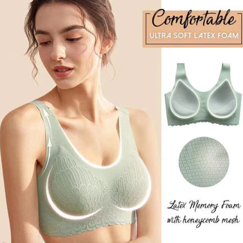 šNatural Latex Lifting Seamless Bra