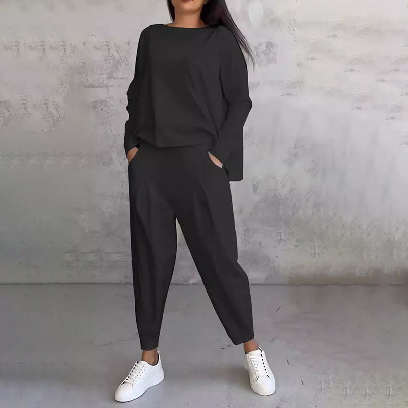 šøUp to 40% OFFš„Fashion, Casual āØLong sleeve round neck and pants 2-piece set