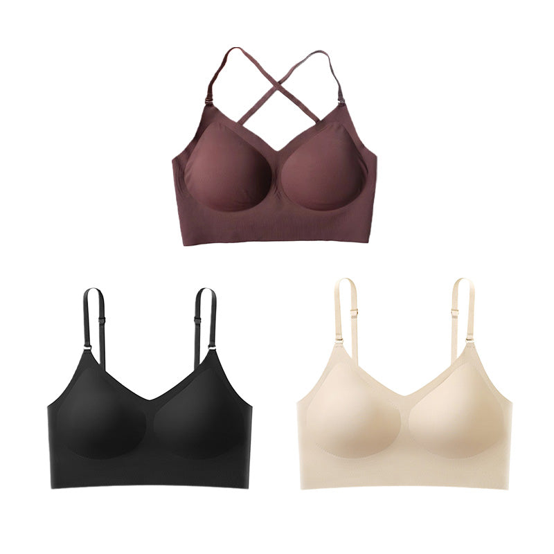 🔥 Seamless breathable bra with removable pads