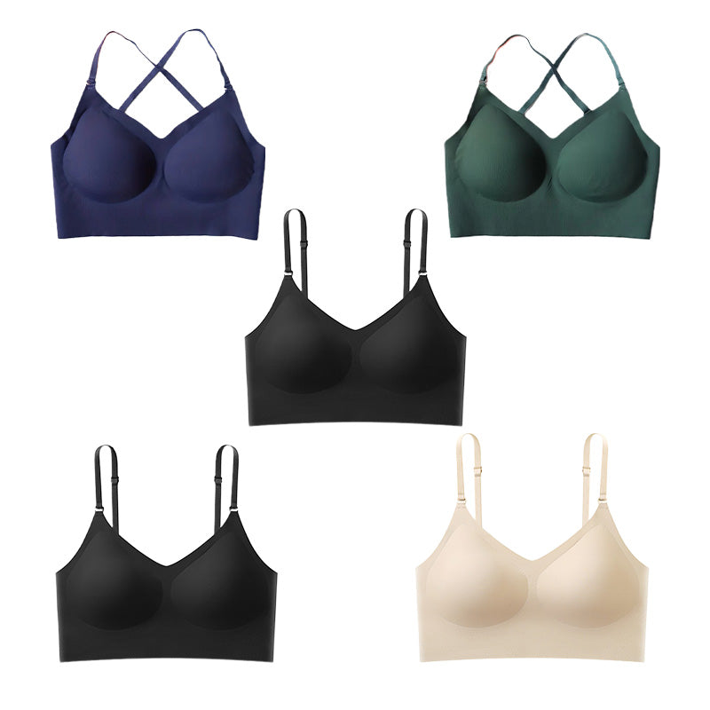 🔥 Seamless breathable bra with removable pads