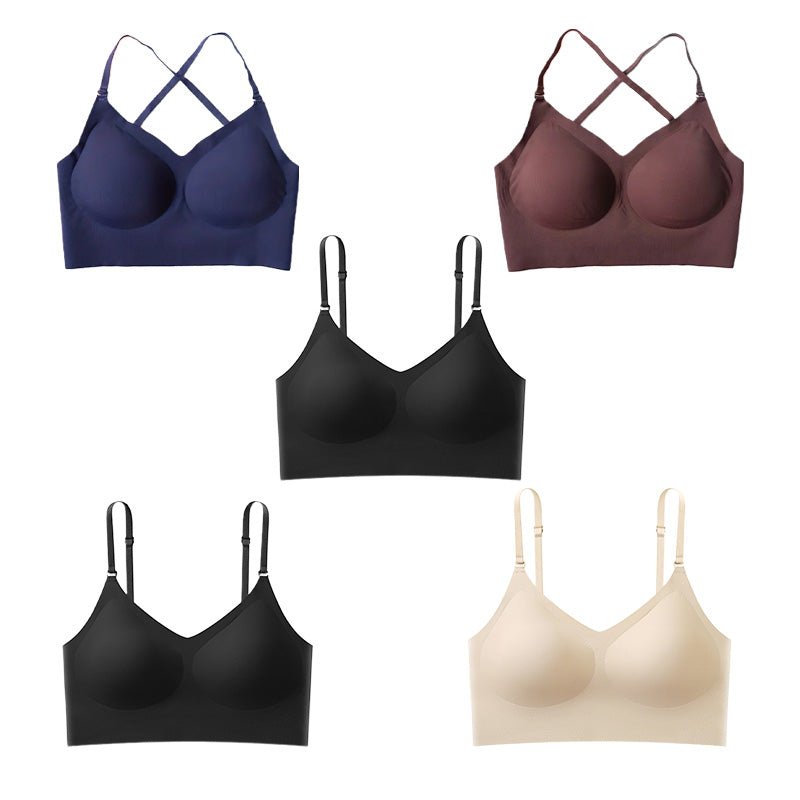 🔥 Seamless breathable bra with removable pads