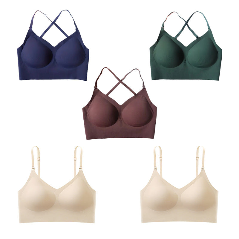 🔥 Seamless breathable bra with removable pads