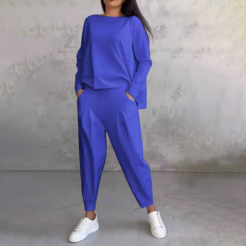 šøUp to 40% OFFš„Fashion, Casual āØLong sleeve round neck and pants 2-piece set