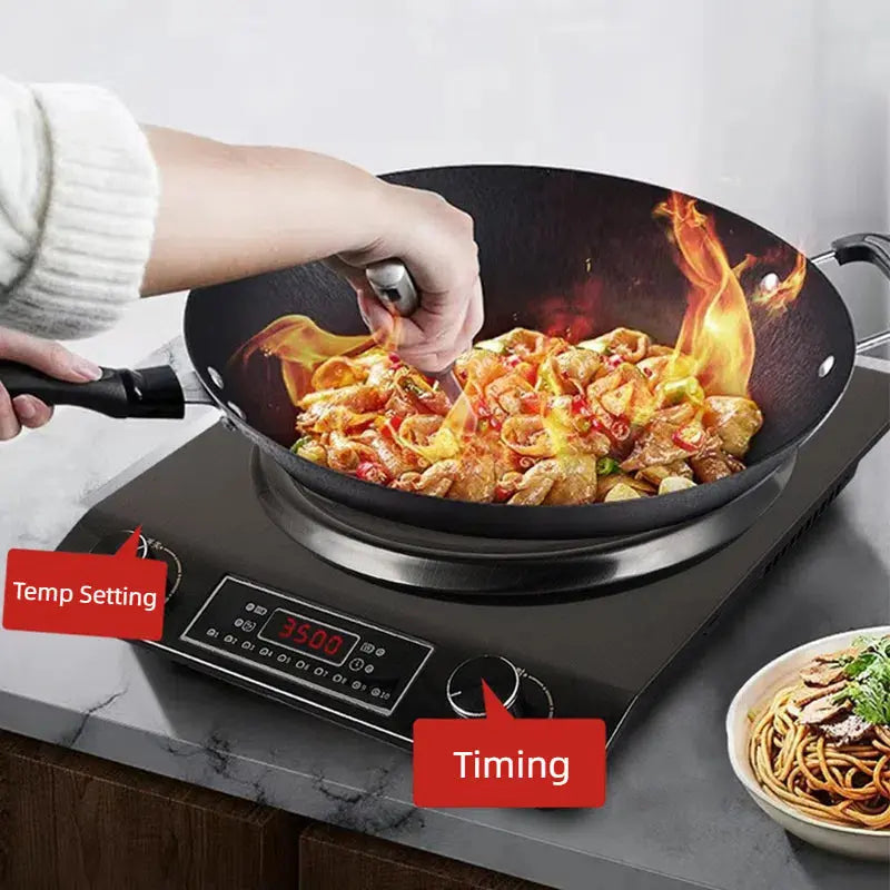 💎Factory Last Day Sale🔥3500-watt induction cooktop with concave design