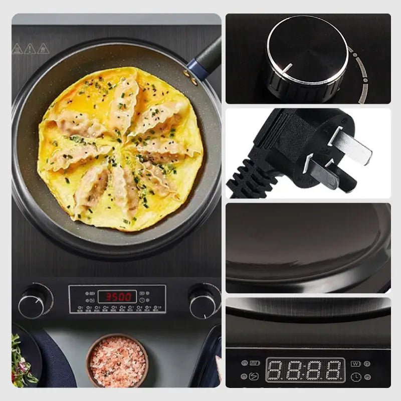 💎Factory Last Day Sale🔥3500-watt induction cooktop with concave design