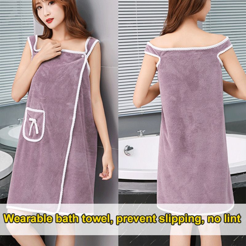 š„A Perfect Gift For Womenš„Women's Solid Color Coral Fleece Bathrobe