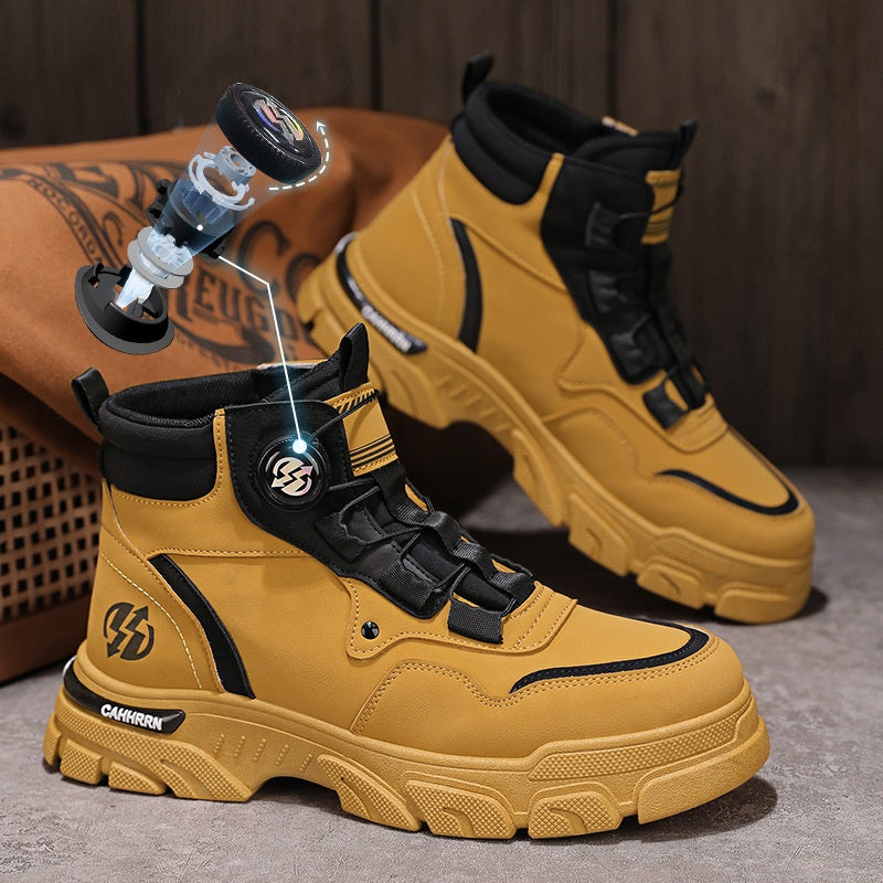 Men's Outdoor Swivel Buckle Work Shoes ๐๐ โ Waterproof ๐ฆ, Anti-slip ๐ถโโ๏ธ, Comfortable , Breathable ๐ฌ๏ธ
