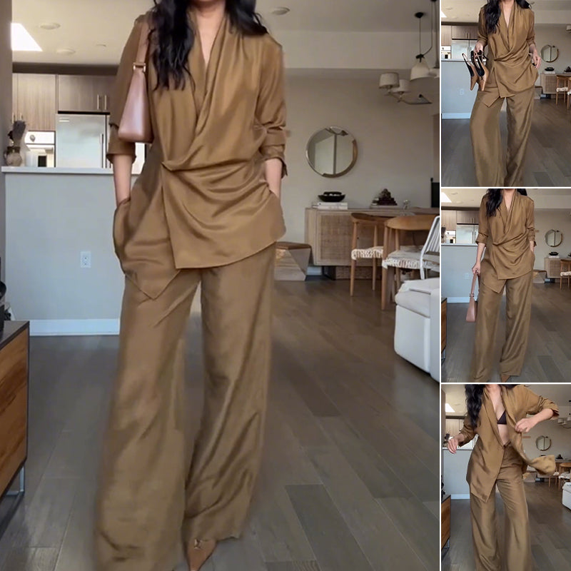 🌸New Arrival 50%OFF💖 Women’s Fashion Top Pants 2- Piece Set