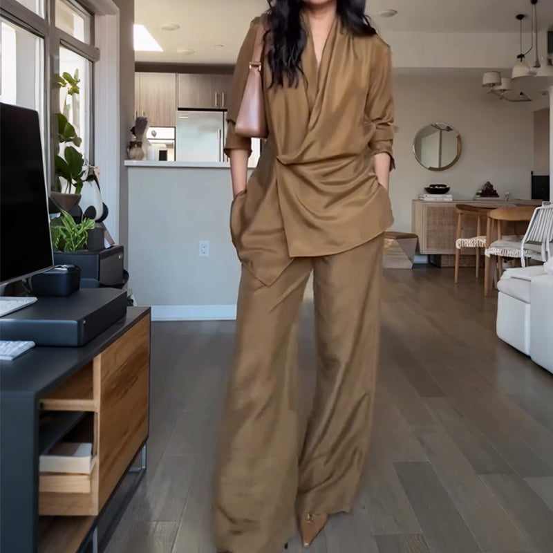 🌸New Arrival 50%OFF💖 Women’s Fashion Top Pants 2- Piece Set