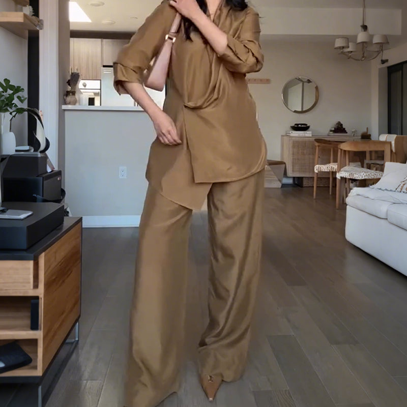 🌸New Arrival 50%OFF💖 Women’s Fashion Top Pants 2- Piece Set