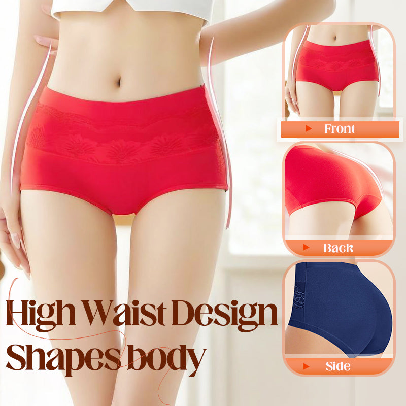 Women's Large Size High Waisted Panties