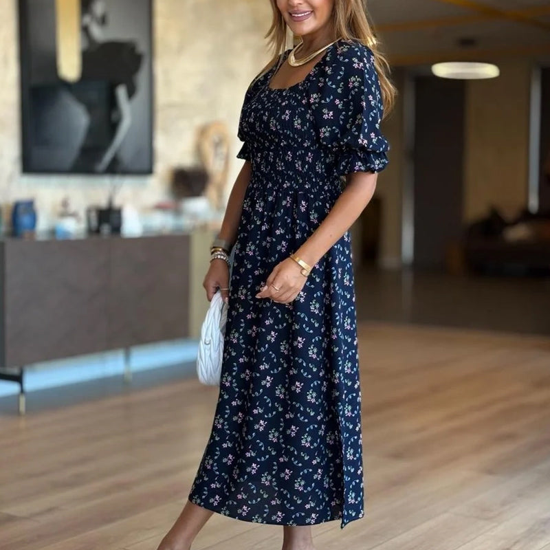 💜LAST DAY PROMOTION - 50%OFF💜Summer Square Neck Floral Bustier Dress