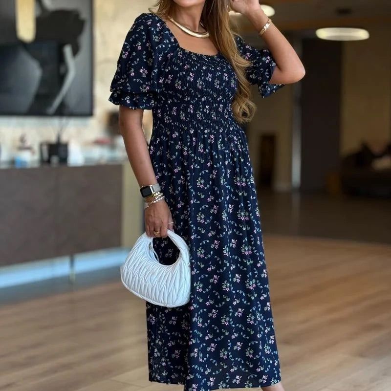 💜LAST DAY PROMOTION - 50%OFF💜Summer Square Neck Floral Bustier Dress