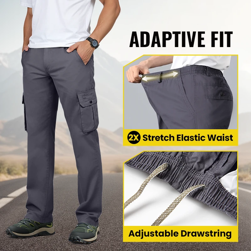 š„š Men's Multi-Color Durable PantsāMulti-pocket relaxed fit, designed for outdoor leisure and work