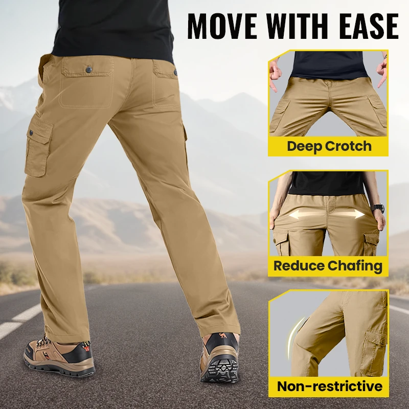 š„š Men's Multi-Color Durable PantsāMulti-pocket relaxed fit, designed for outdoor leisure and work
