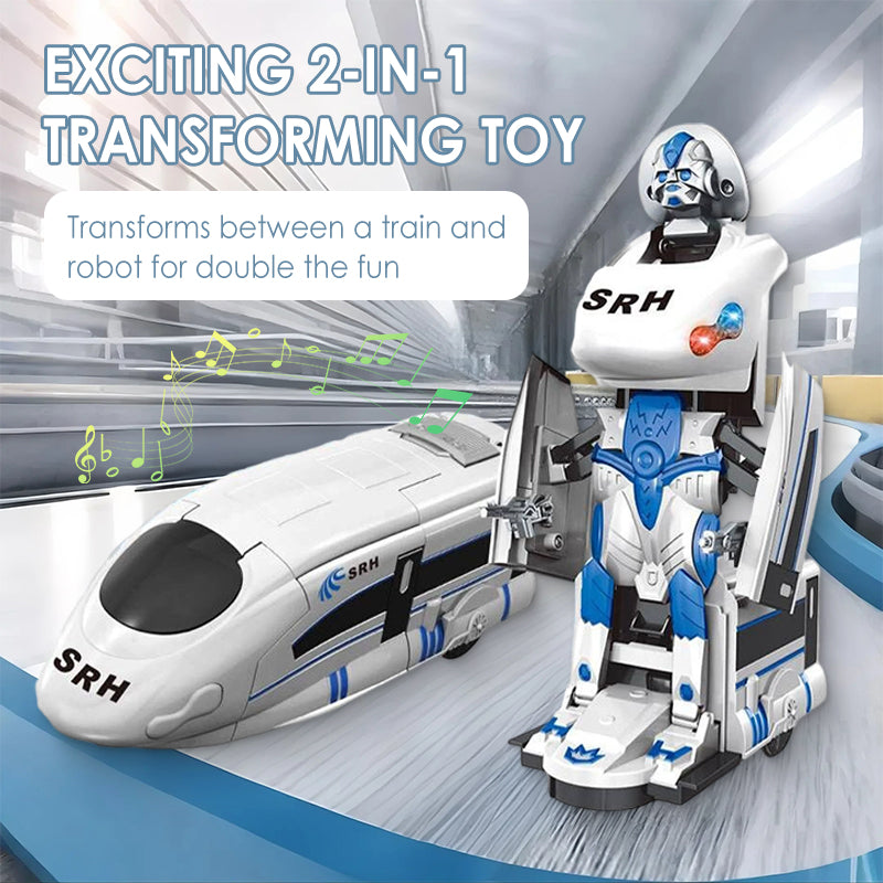 🤖 60% OFF! 🏆 Rechargeable Transforming Train Robot Toy – Fun & Interactive Play ✨
