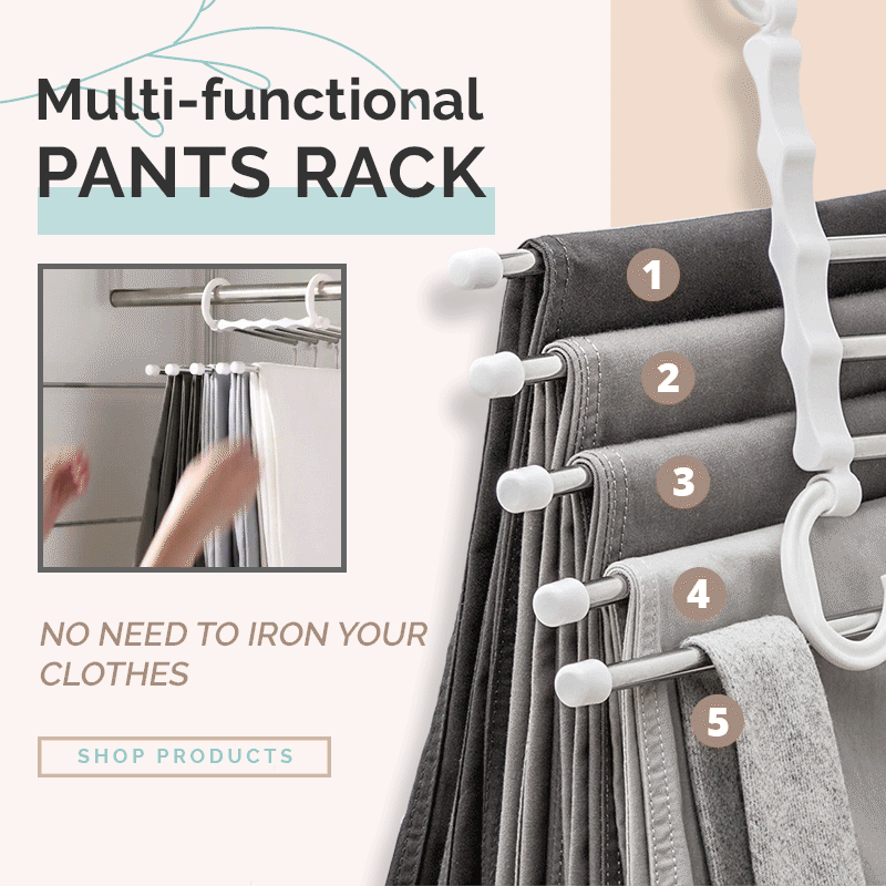 š„Buy More Save Moreš„Household Multifunctional Telescopic Folding Multi-layer Pants Storage Rack