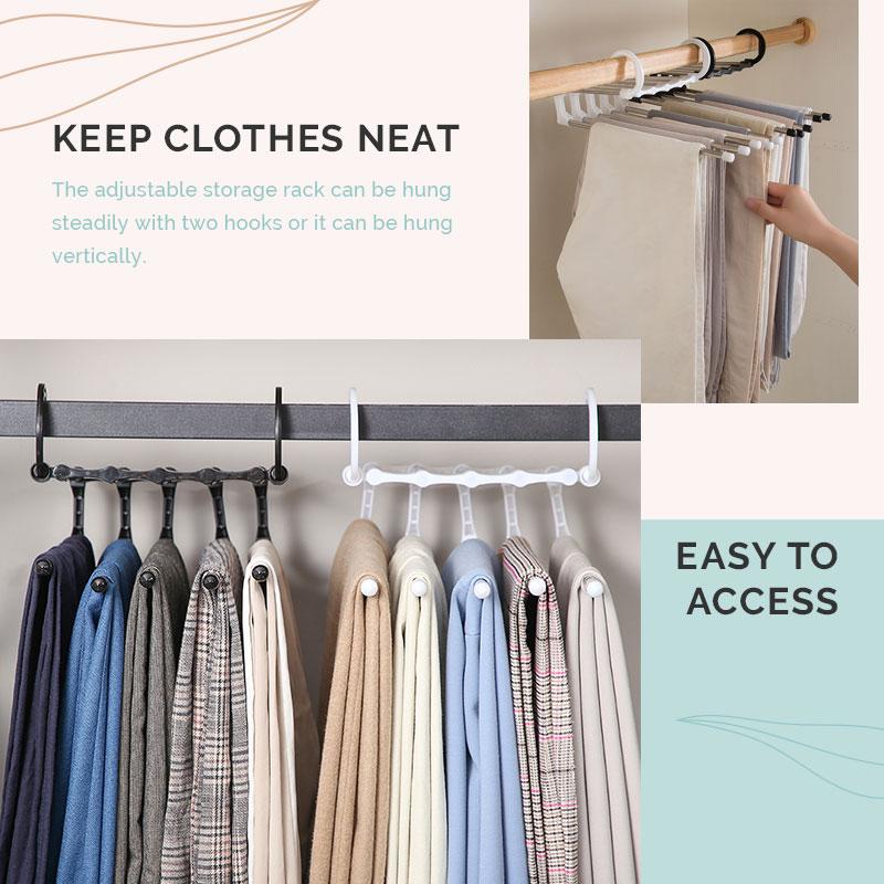 š„Buy More Save Moreš„Household Multifunctional Telescopic Folding Multi-layer Pants Storage Rack