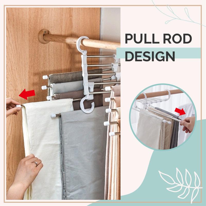 š„Buy More Save Moreš„Household Multifunctional Telescopic Folding Multi-layer Pants Storage Rack