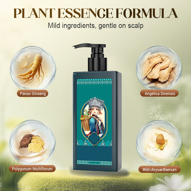 🌿 BUY 2 GET 1 FREE! ✨ Plant Extract Hair Dye for Gray Hair - Natural Formula with Nourishing Botanicals for Damage-Free Color & Shine 💆♀️💫