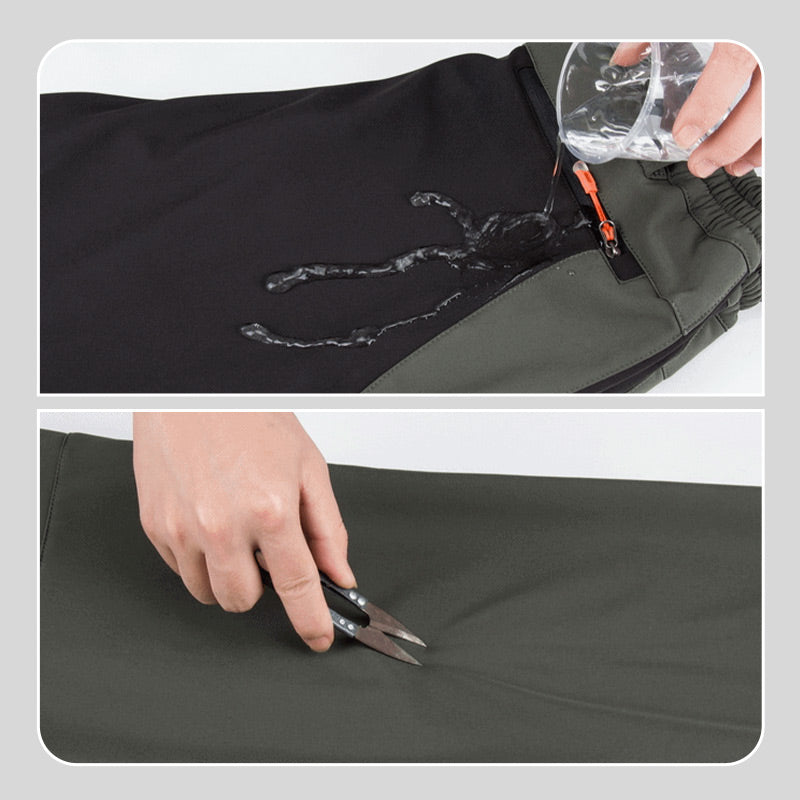 đWindproof Waterproof Warm Elastic Waist Hiking Pants