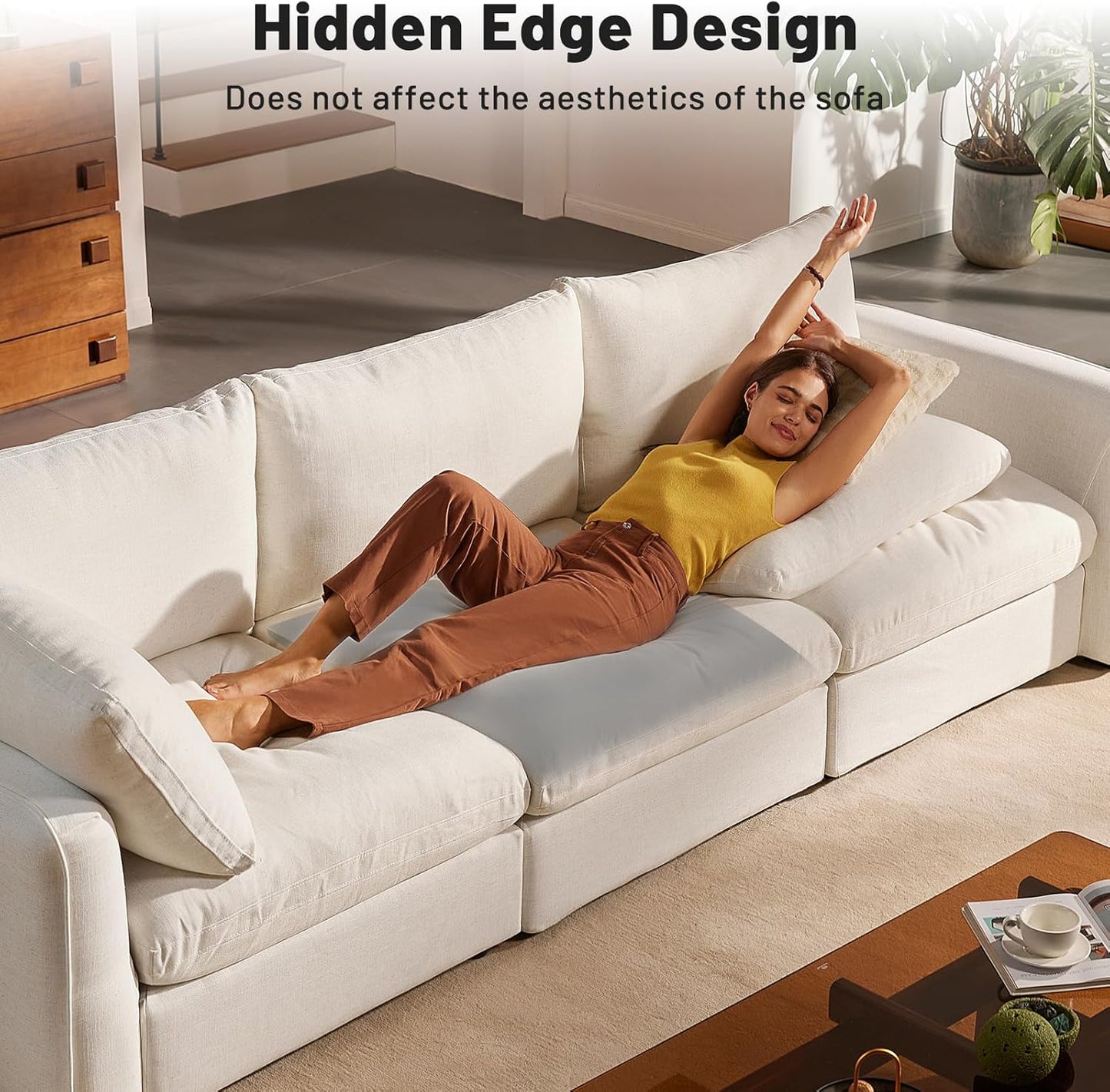 🛋️ BUY 3 GET 1 FREE! ✨ Sofa Cushion Support for Sagging Seats - High-Density Foam Insert with Non-Slip Base for Enhanced Comfort & Posture 🏠💫