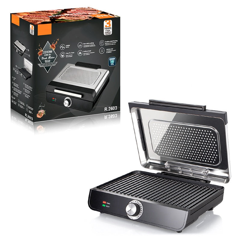 ⏳Limited-time 50% off⏰2200W Smokeless Indoor Grill with Non-Stick Plate🥩
