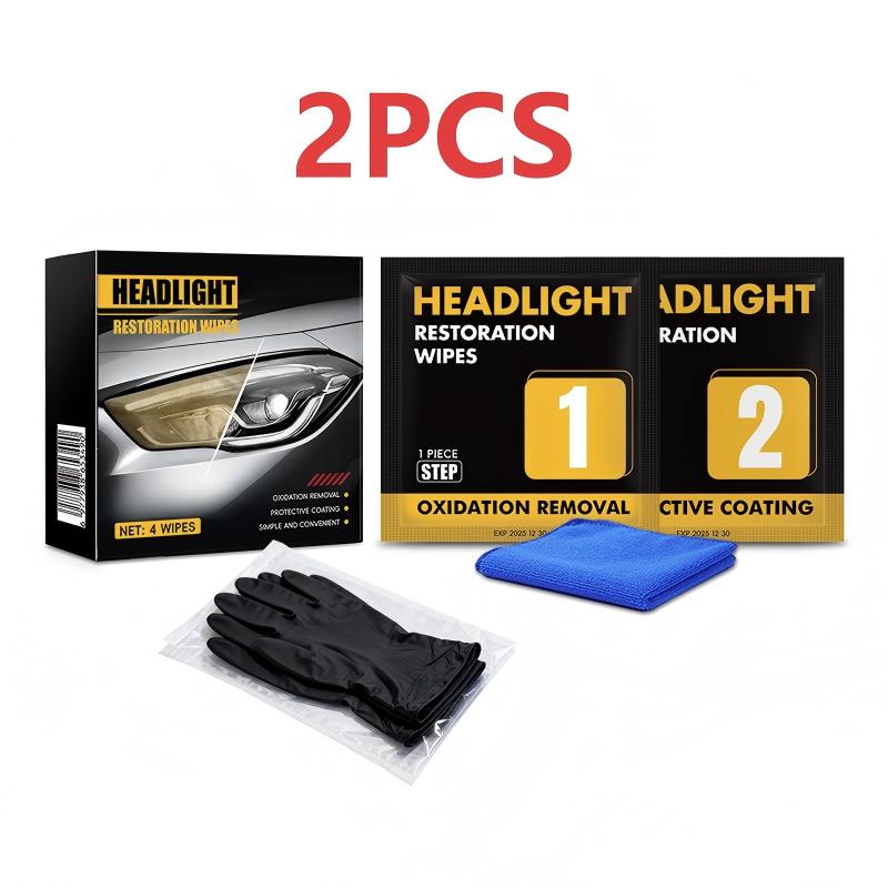🔥HOT SALE 50% OFF🔥2-Step Car Headlight Restoration Wipe Kit