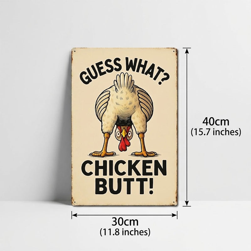 Humorous Farmhouse Kitchen Tin Sign Decoration