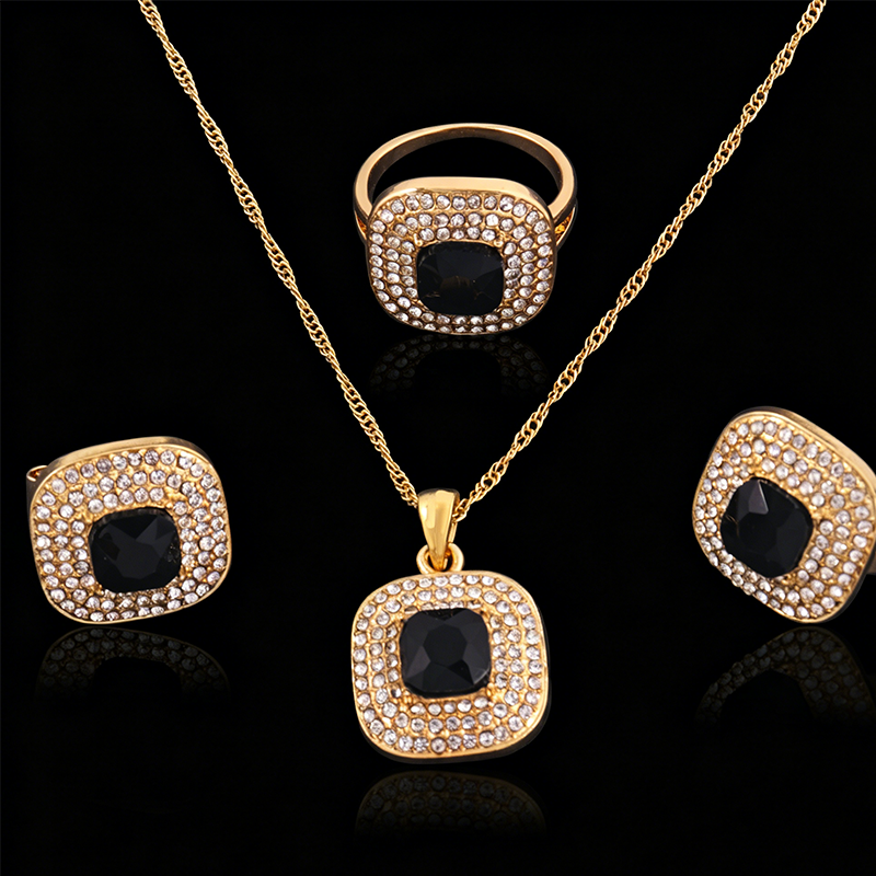 Elegant Crystal Rhinestone Jewelry Set