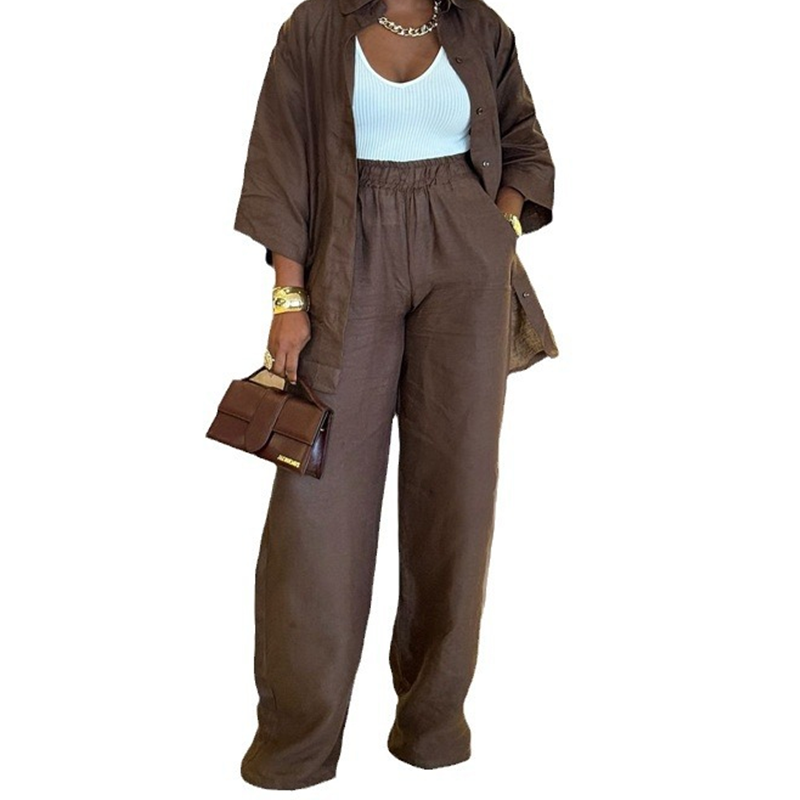 โจ๐๐ 2026 New Arrival Women's Casual Shirt & Pants 2-Piece Set