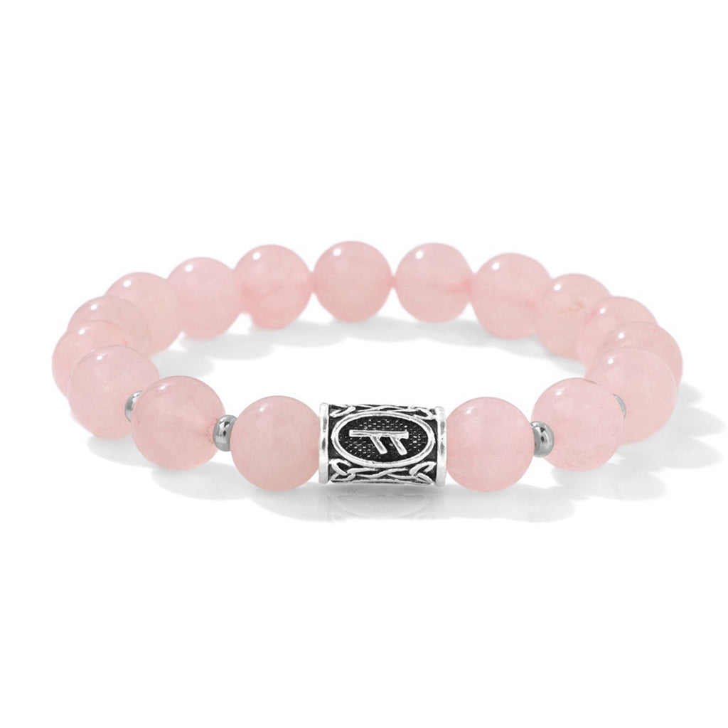 Bold Viking Natural Stone Beaded Bracelet