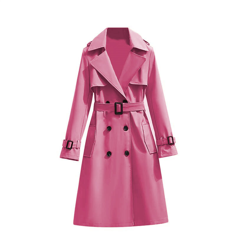 🧥 Smooth Drape, Polished Silhouette | Women's Mid-Length Trench Coat ⚡ Free Shipping