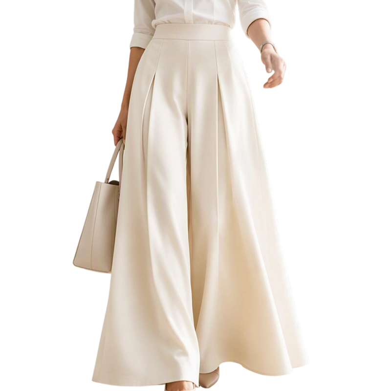 ๐ผ Polished at Work, Effortless After | Women's Pleated High-Waist Wide-Leg Pants