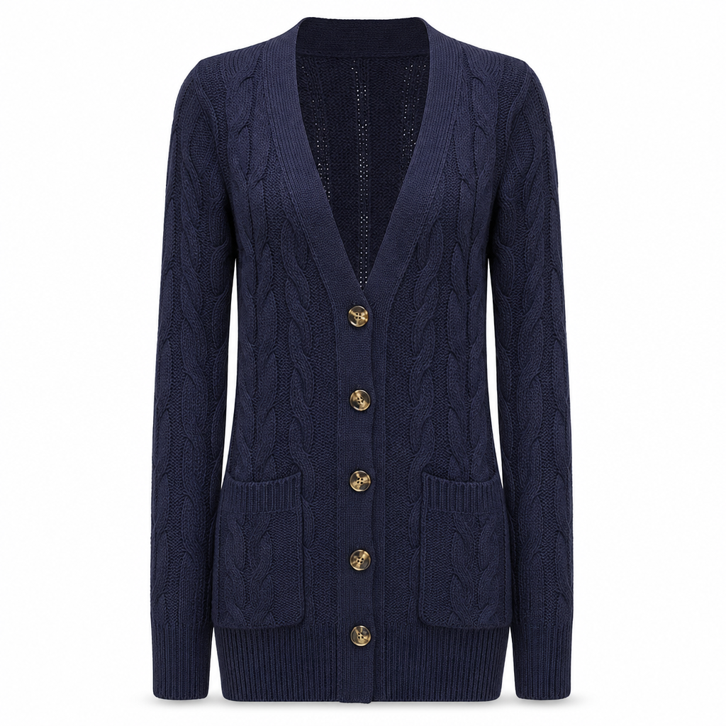 Women's Long Single Breasted Knitted Cardigan Sweater Casual Outerwear Coat for Autumn and Winter