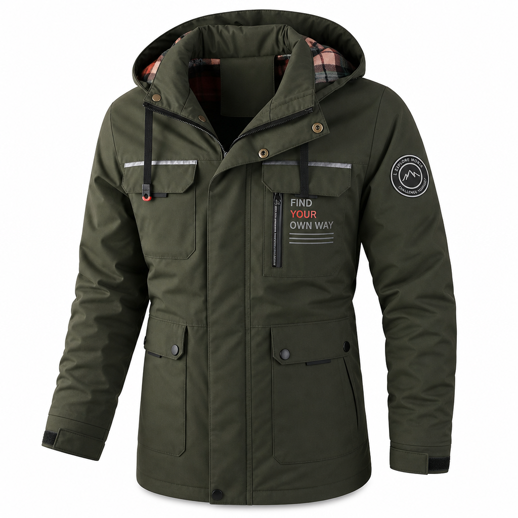 🧥Windproof & Heat-Locked, Outdoor Protection – Men's Casual Warm Parka Jacket ✨