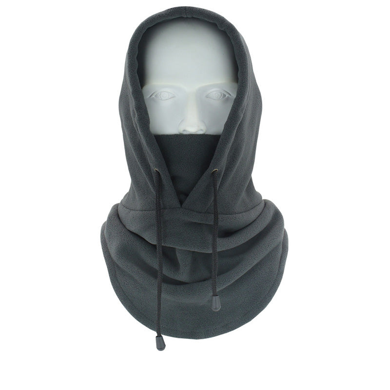 Fuzzy Warm Windproof Riding Drawstring Mask