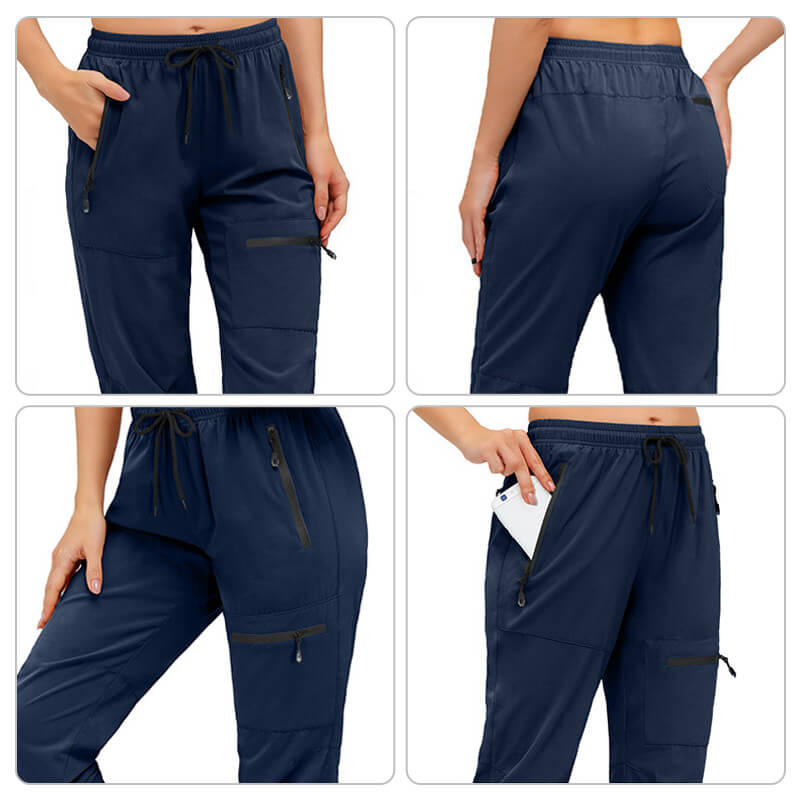 Women's Hiking 5 Zipper Pockets Quick Drying Pants