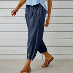 Women's Loose Straight-leg Cotton Linen Pants